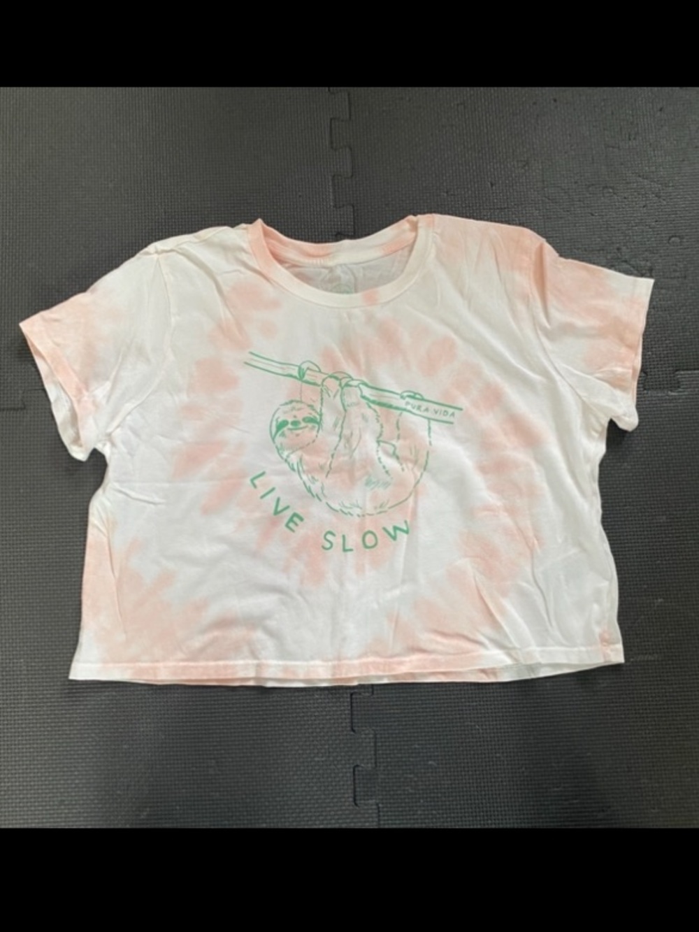 Pura Vida crop tee, M